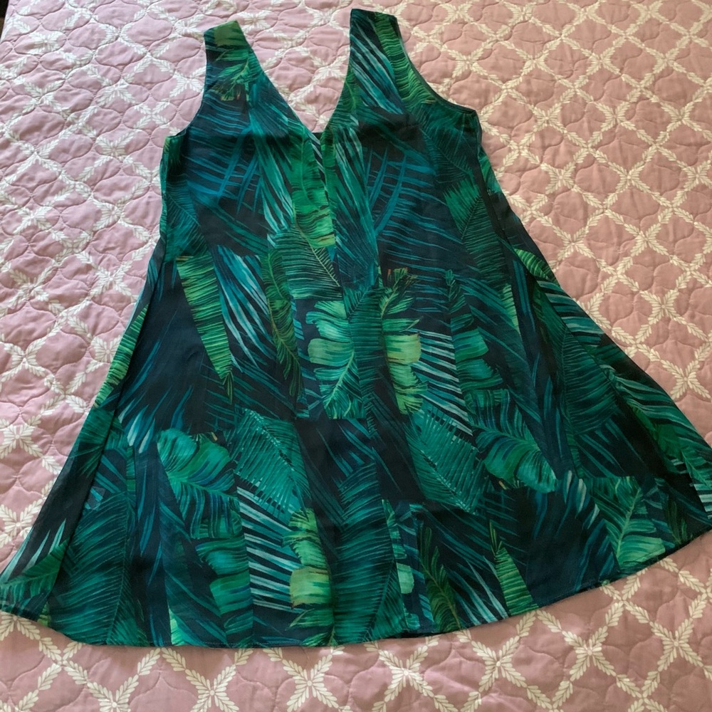 Green Flores dress